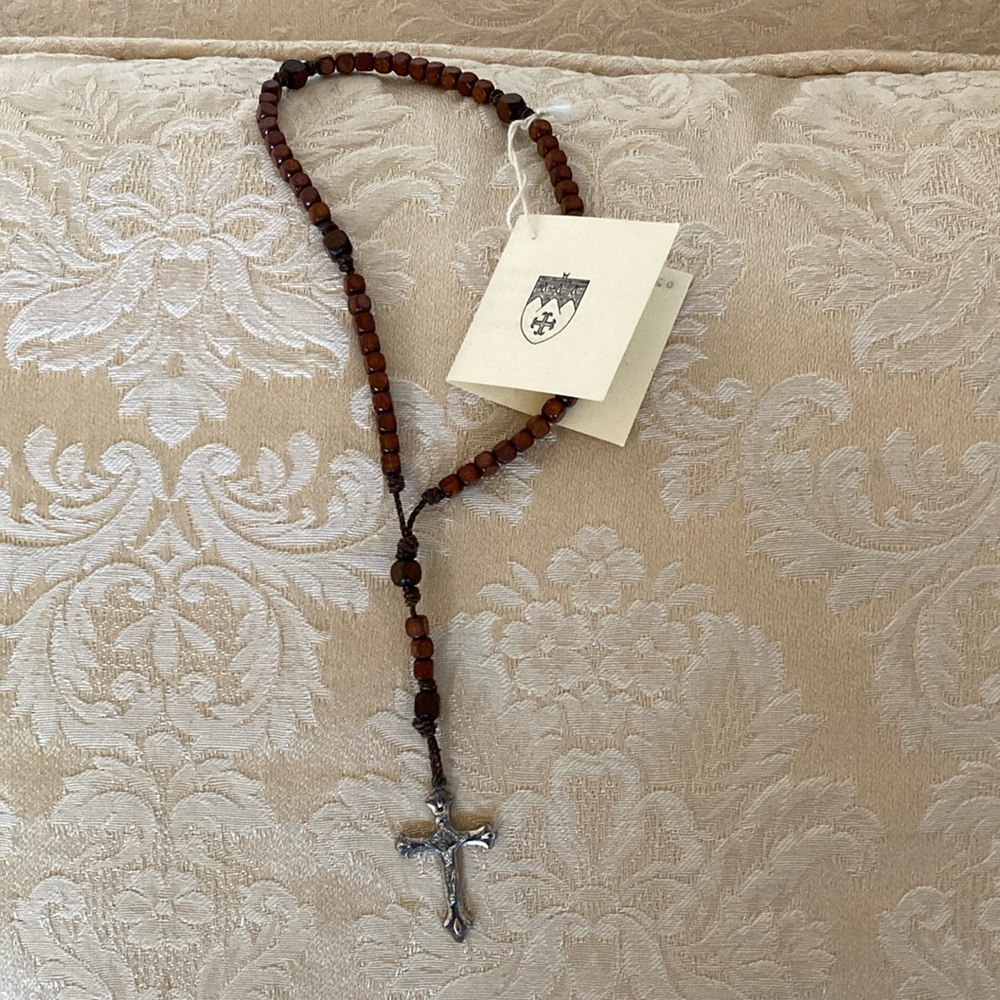 NEW small brown bead Rosary for child or adult